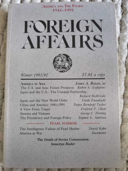 Revista "Foreign Affairs" Winter 1991 Volume 70, Number 5
