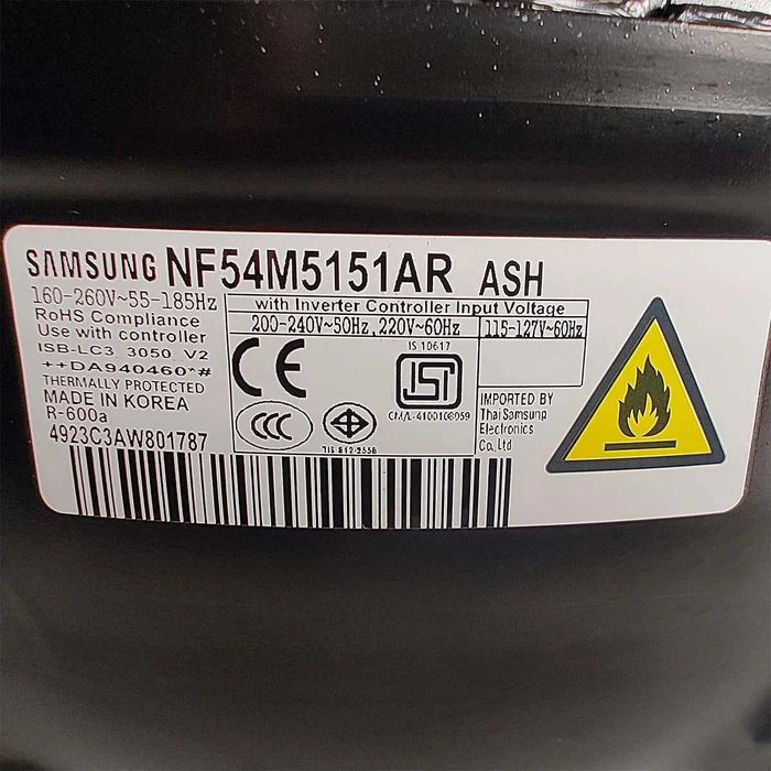 НОВИЙ компресор NF54M5151AR, NF54M5151AR/ASH для холодильника SAMSUNG