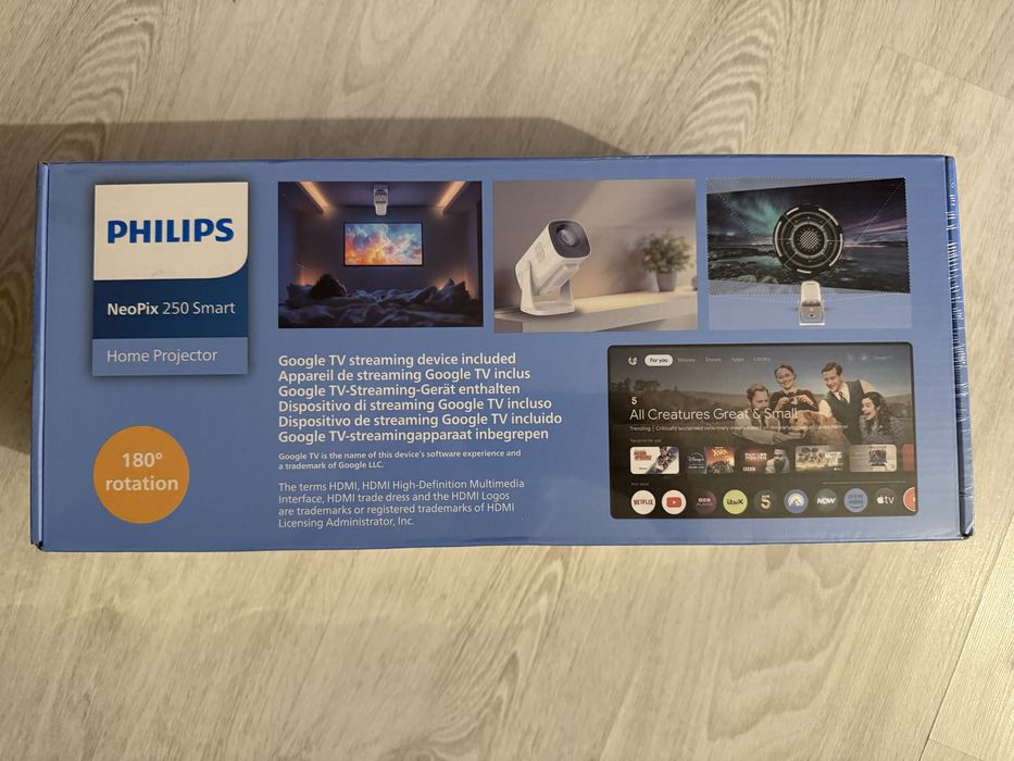 Projektor Philips Neopix 250 Smart Biały NOWY