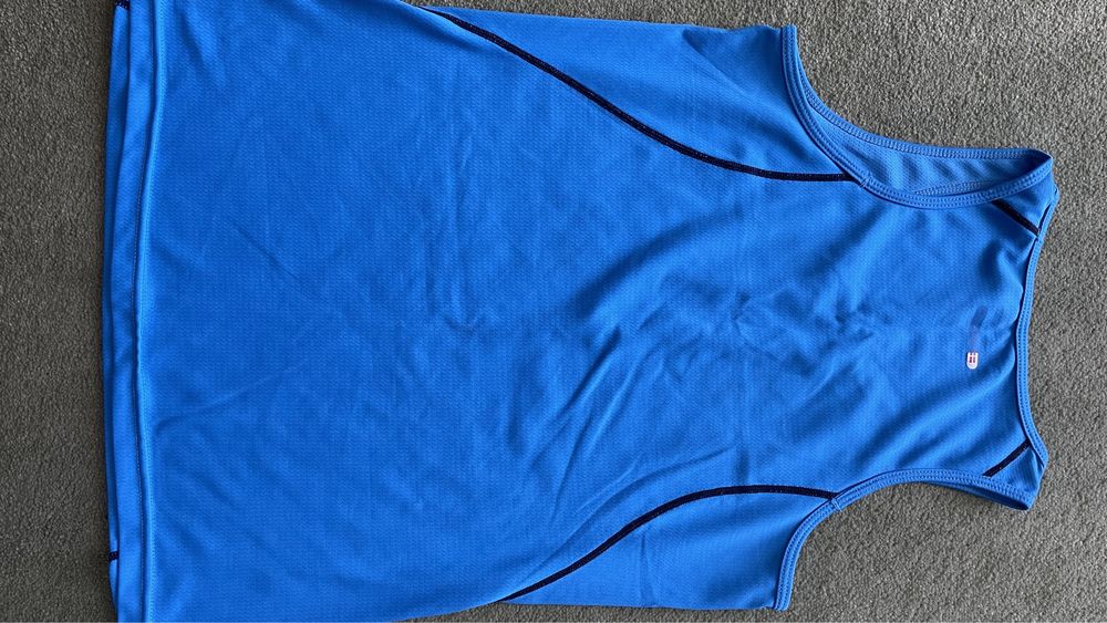 koszulka i bluza biegowa rozm XS, S, niebieski, lekkie, szybko schnące