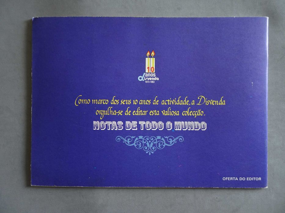 Caderneta de cromos vazia Notas de todo o mundo - Volume IV América e