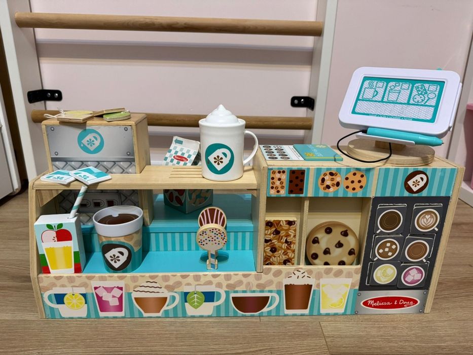 Drewniany zestaw baristy, Kawiarnia Melissa & Doug