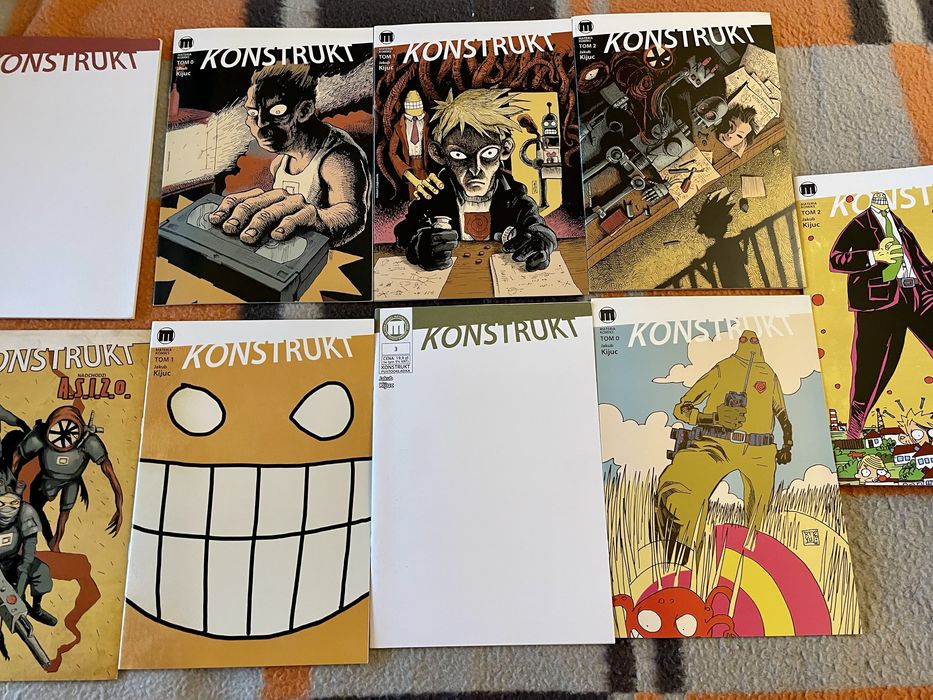 Zestaw 9 komiksów Konstrukt Jakub Kijuc