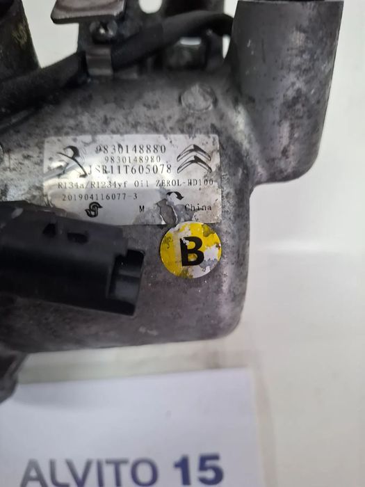 Compressor AC/ar condicionado Peugeot 1.6  2018 referência:9830148880