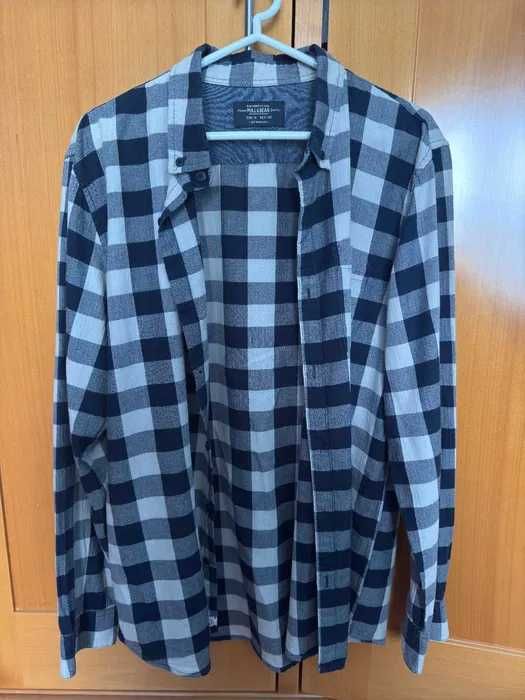 Camisa Pull & Bear Quadrados (M)