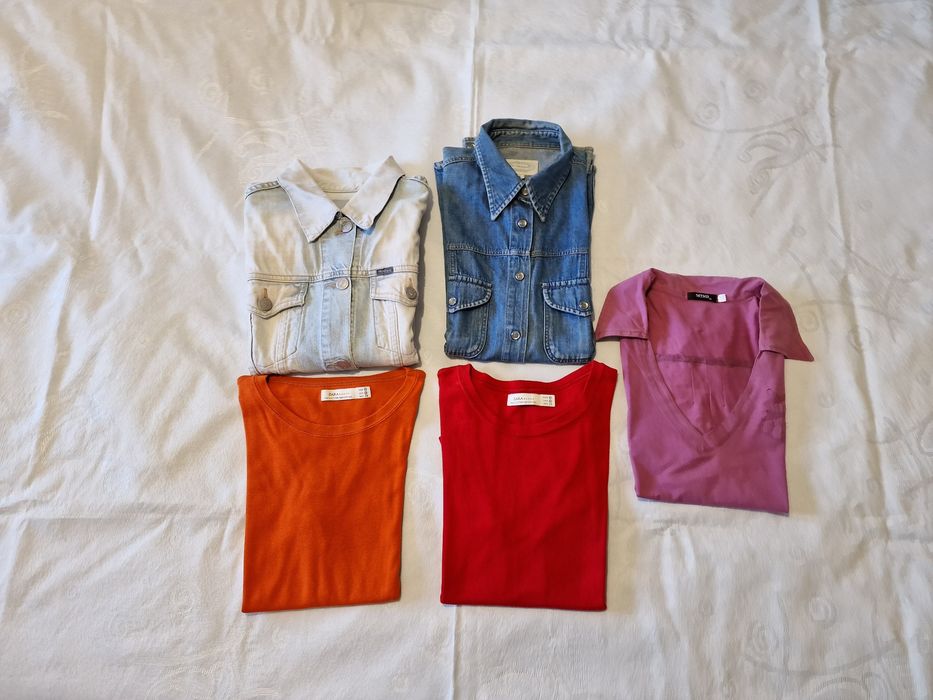 Lote de roupa para senhora, tamanho S e M