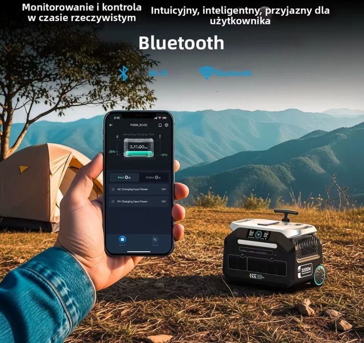 Stacja prądowa przenośna 3200W powerbank. NOWA. Akumulator