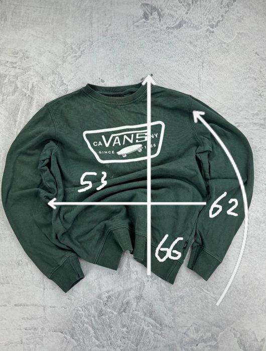 Bluza Vans opium zielona z logiem y2k boxy fit