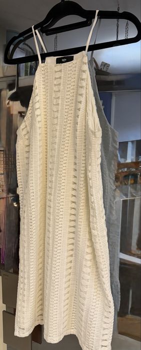 Sukienka boho outlet XL kremowa
