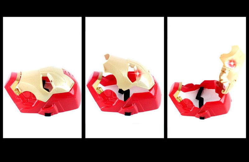 Маска Залізної Людини,Тоні Старк,Месники,Марвел,світло,звук,батарейки.