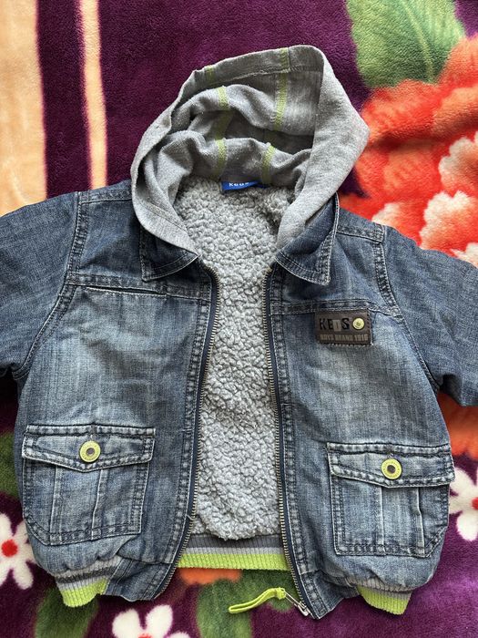 Куртка джинсова KEDS тепла для хлопчика осінь
