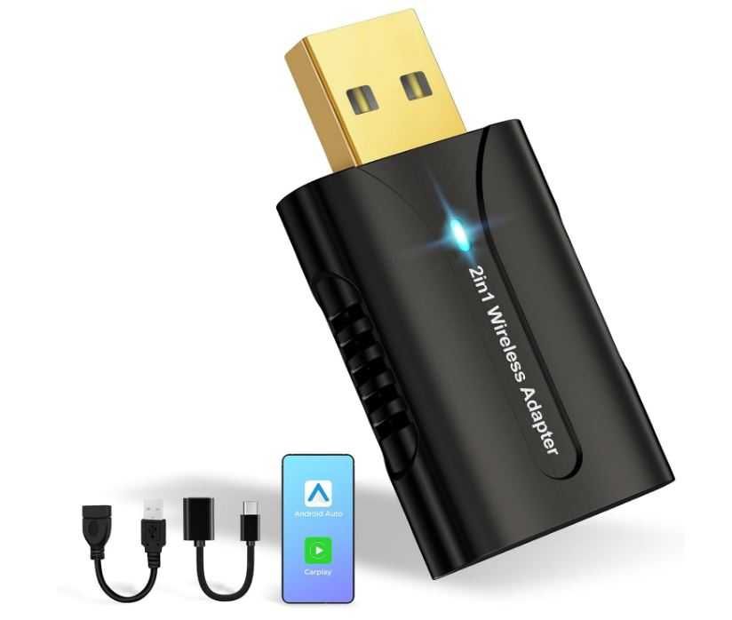 DYUZO CarPlay Android Auto Bezprzewodowy Adapter 2w1