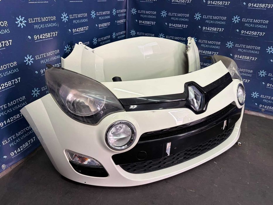 Frente completa usada RENAULT TWINGO II 2 facelift capot parachoques oticas guardalamas radiador