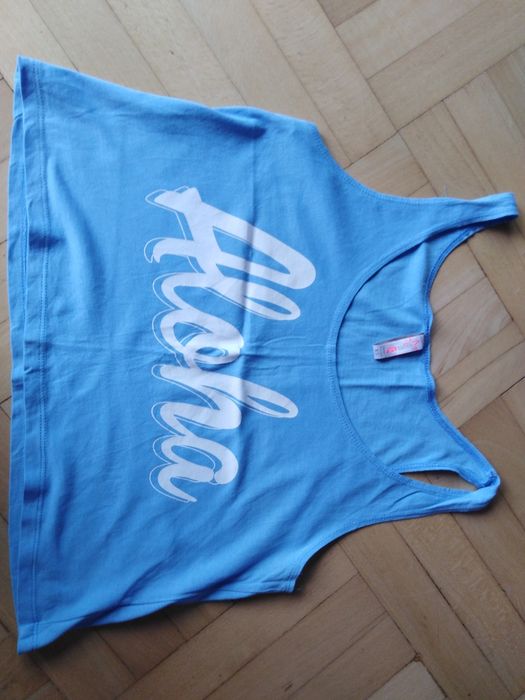 FB SISTER Crop Top niebieski