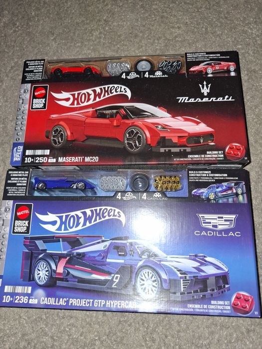 Hot Wheels Brick Shop Maserati e Cadillac