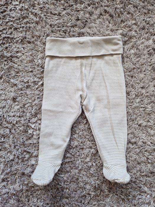 Cienkie spodnie ze stópkami r. 62 cm H&M