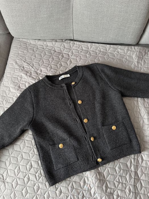 графітовий кардиган Zara