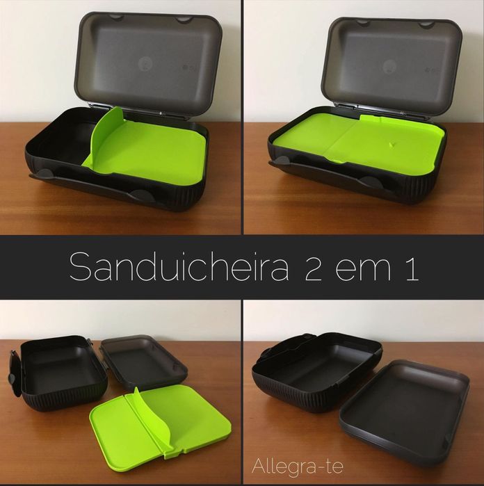 Lancheira Grande com divisória Tupperware