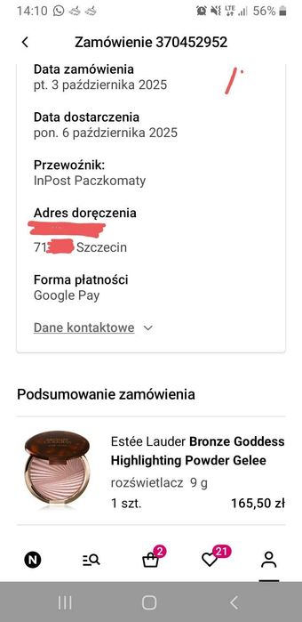 Estee Lauder rozświetlacz bronze goddess modern mercury