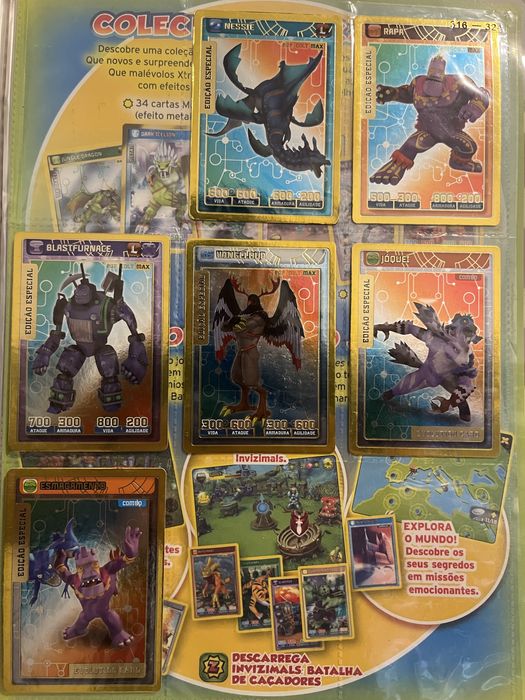 Cartas Invizimals edição especial Batalha de Caçadores 5€ / cada