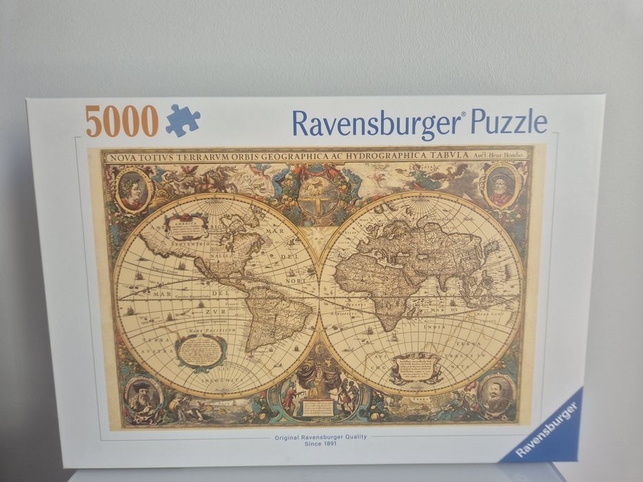 Puzzle (NOVO) Ravensburger 5000 Peças - Mapa do Mundo Antigo