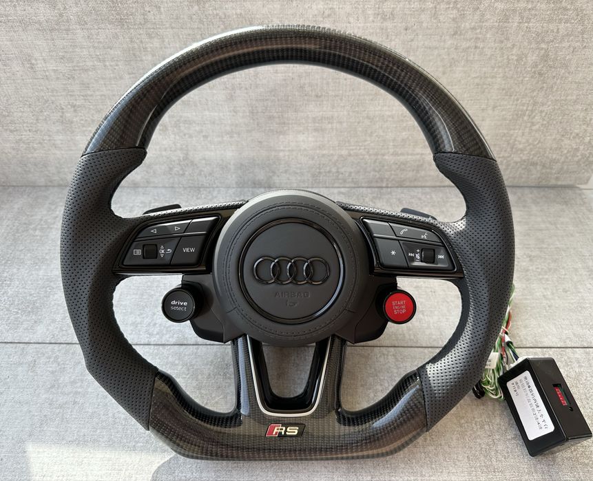 Руль карбон лепестки AUDI a3 a4 a5 s3 s4 s5 b9 карбоновый руль АУДИ