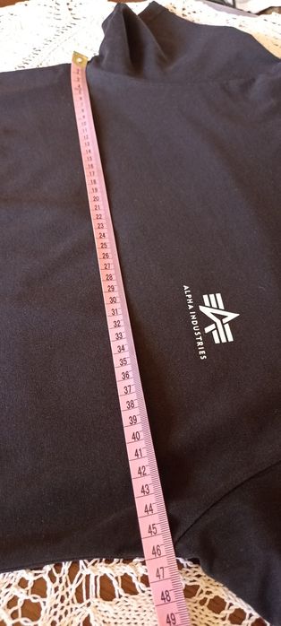 Koszulka Alpha Industries, S, męska, czarna