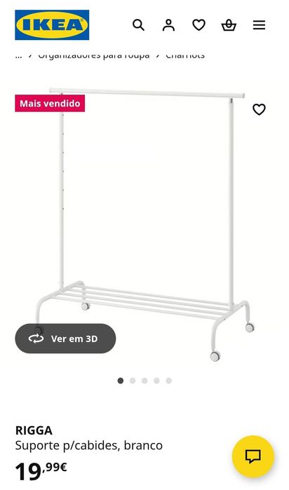 Suporte cabides " IKEA"