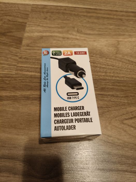Ładowarka samochodowa All-Ride 12/24V, złącze Micro USB
