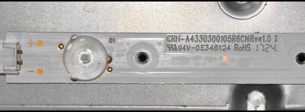 Painel com Tiras de Led para TV LG 43 polegadas