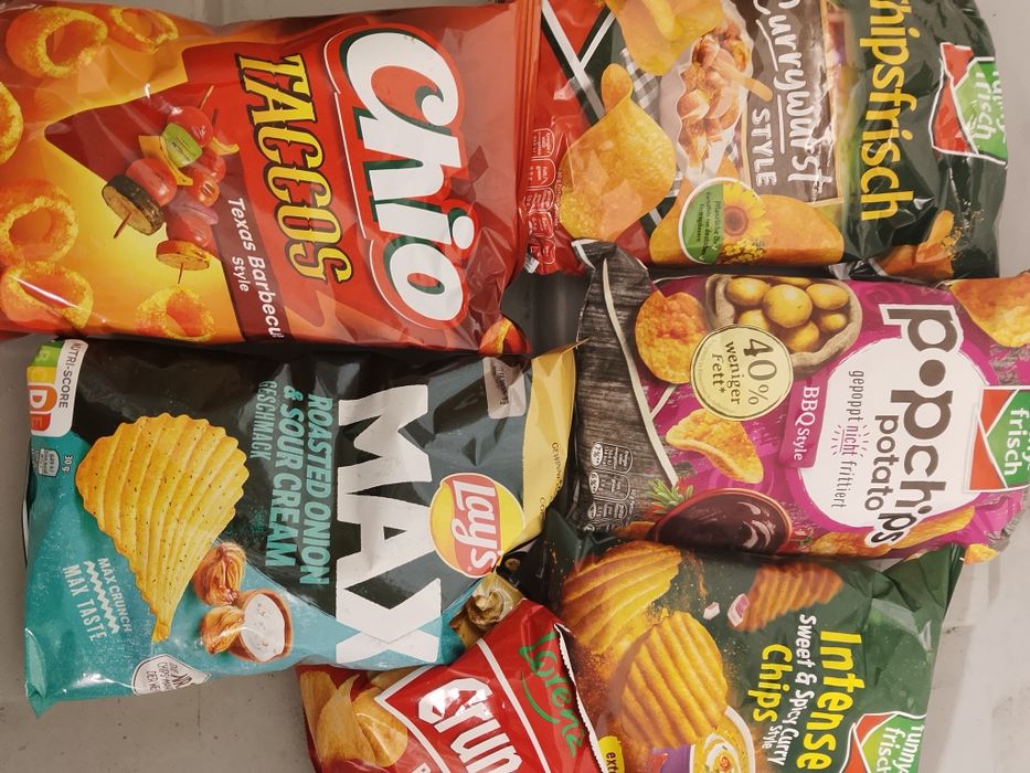 25x chipsy różne rodzaje