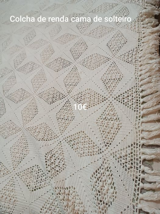 Colchas/toalhas de renda