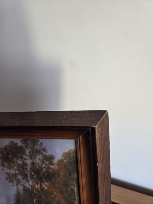 Stary obraz w ramie
