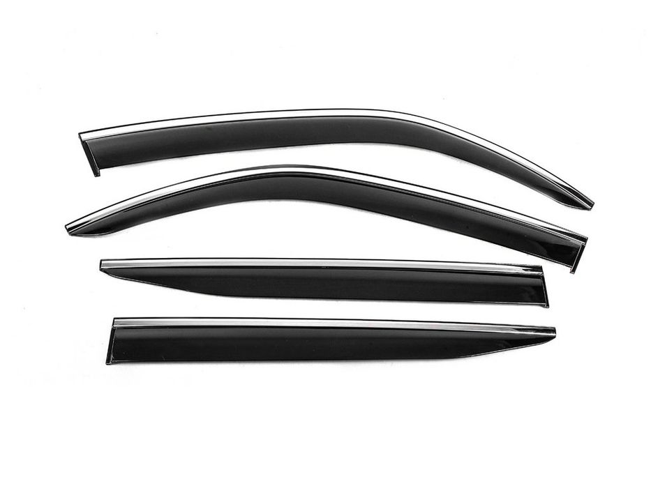 Toyota Land Cruiser 300 Вітровики з хромом Niken Luxury (4 шт)