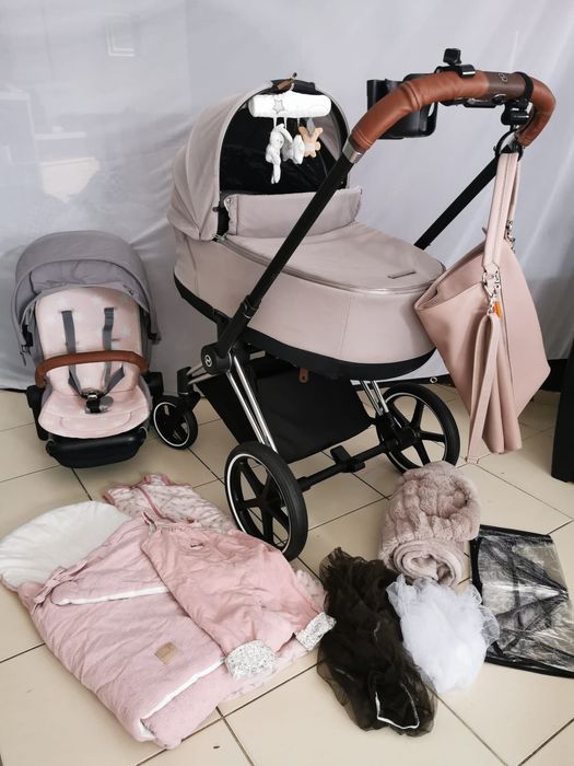 Cybex Priam 3w1 wózek gondola  piękny zestaw