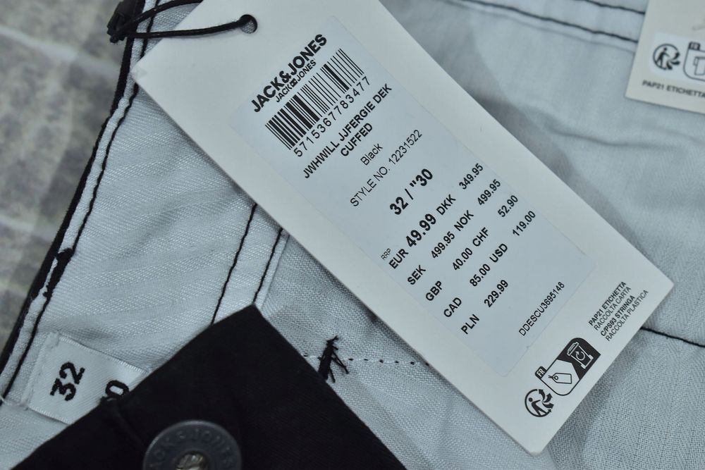 Jack Jones Slim Spodnie Męskie Cargo W32 L30