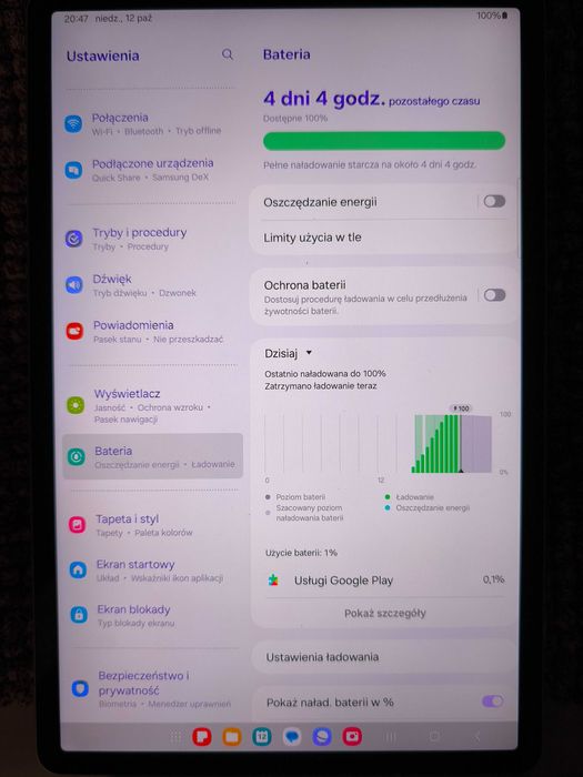 Tablet Samsung Galaxy Tab S7 FE 12''4 T733 128GB Jak NOWY! + gratisy