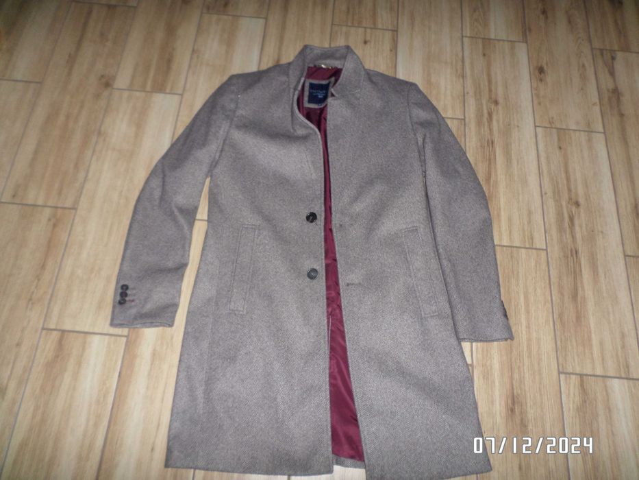 piękny firmowy płaszcz męski-rozmiar-M-STEEL&JELLY