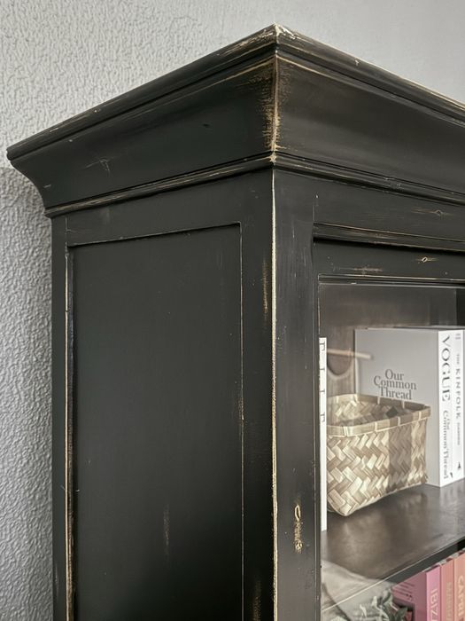 vitrine livreiro louceiro aparador armario movel biblioteca carvalho arboretto rustico