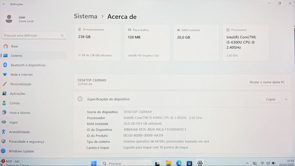 Lenovo ThinkPad T470s | 20GB RAM | SSD | Ecrã Tátil | Fino e Leve