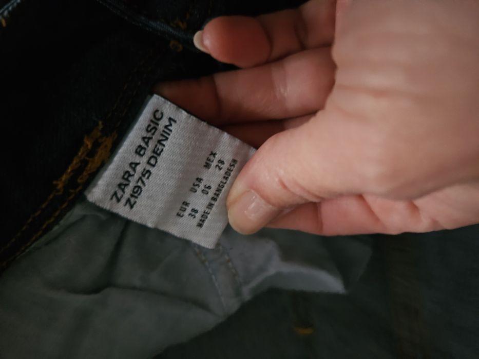 Rurki spodnie jeansy 5 par Zara Reserved Cropp M 38 wyższy stan pas