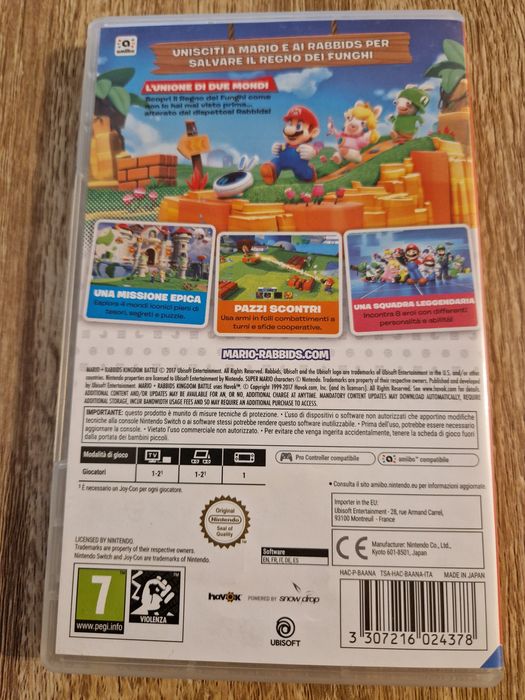 FC26 Switch 1 e 2 Selados + Mario Rabbids