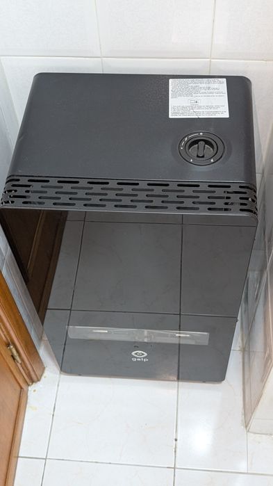 Aquecedor Gás  Galp - Painel de Vidro Preto