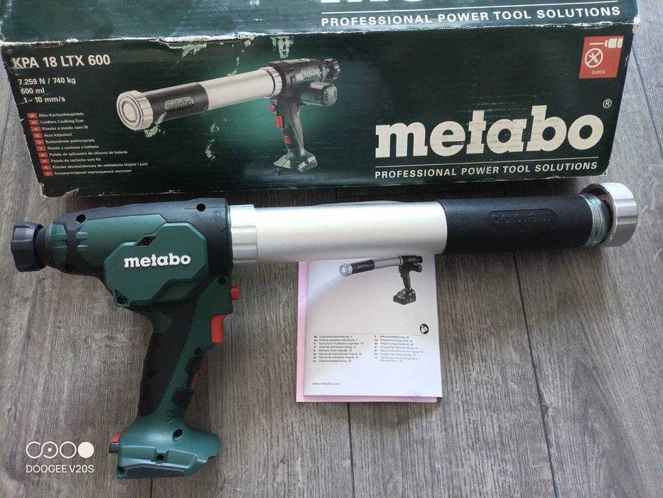 Metabo KPA 18 LTX 600 Cordless Gaulking Gun