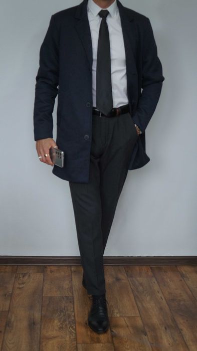 Płaszcz Letni Nowy Jack & Jones Rozmiar M Kolor Granatowy