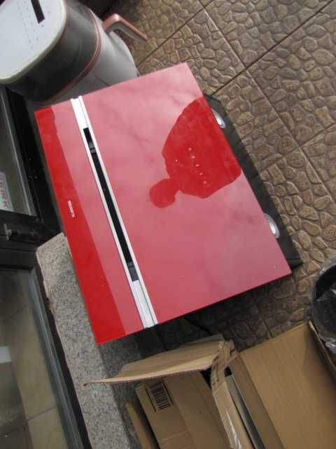 Okap kuchenny wyciąg 60cm czerwony szklany Klarstein Alina