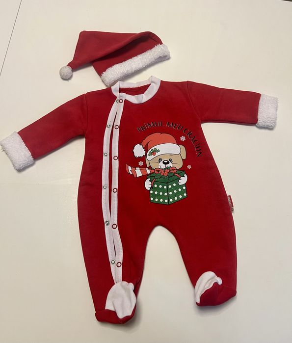 Новорічний боді з шапкою