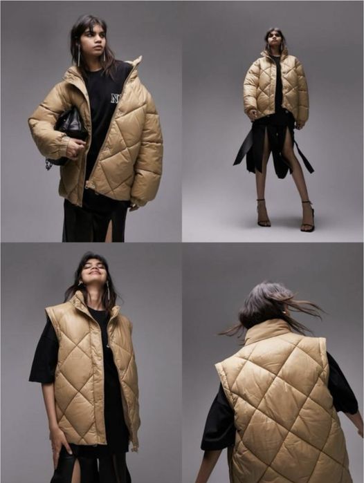 Женская демисезонная куртка жилетка трансформер (жилет) topshop 38 p