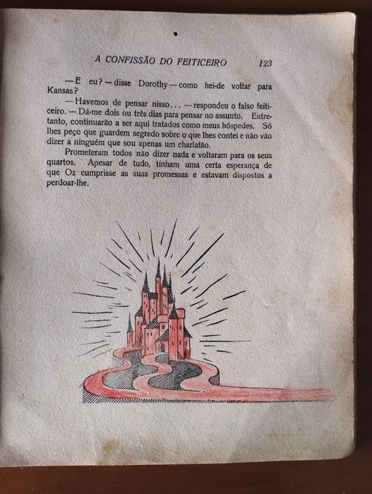Primeira edição em português de feiticeiro de oz de 1946