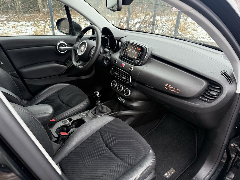 Fiat 500X, półskóry, dwustrefowa klimatyzacja